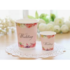 Multiple Size Single Wall Paper Cups For Cold Hot Drinks With Food Safe Inks